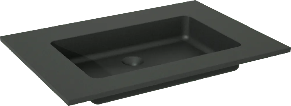 Storke Scuro plan simple quartz mat 75 x 52 cm