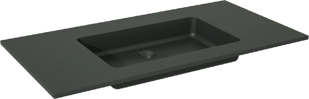 Storke Scuro plan simple quartz mat 105 x 52 cm
