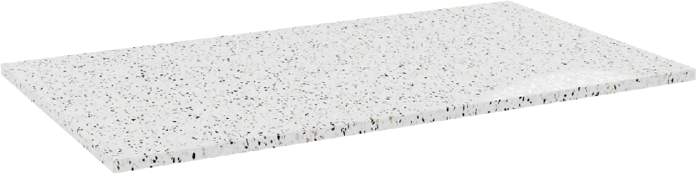 Storke Tavola tablette simple blanc/noir terrazzo mat 95 x 52 cm