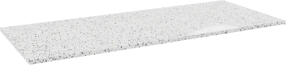 Storke Tavola tablette simple ou double blanc/noir terrazzo mat 130 x 52 cm