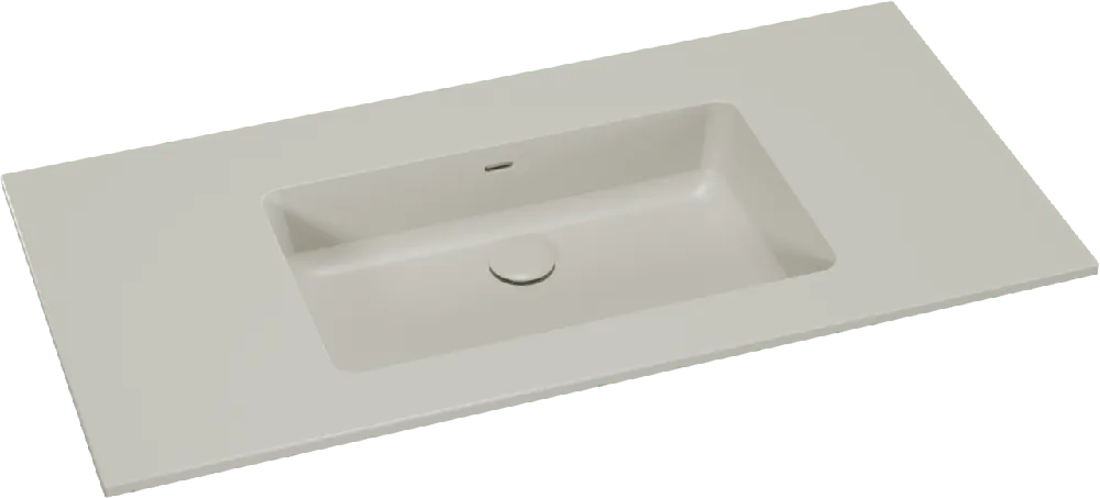 Storke Diva plan simple top solid soie grise matte 105 x 52 cm