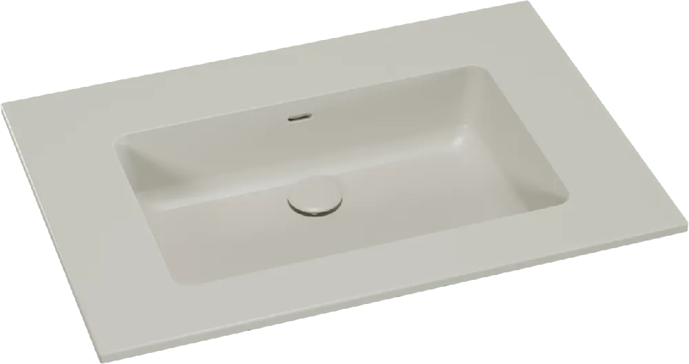 Storke Diva plan simple top solid soie grise matte 75 x 52 cm