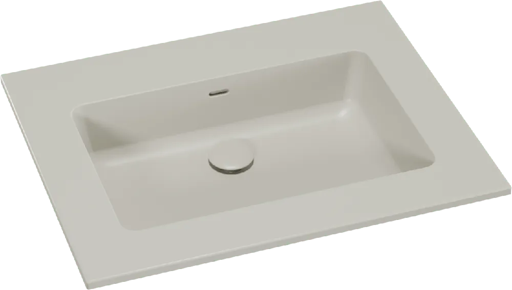 Storke Diva plan simple top solid soie grise matte 65 x 52 cm