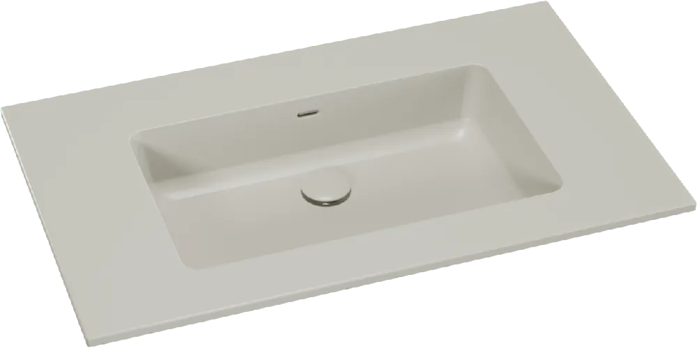 Storke Diva plan simple top solid soie grise matte 85 x 52 cm