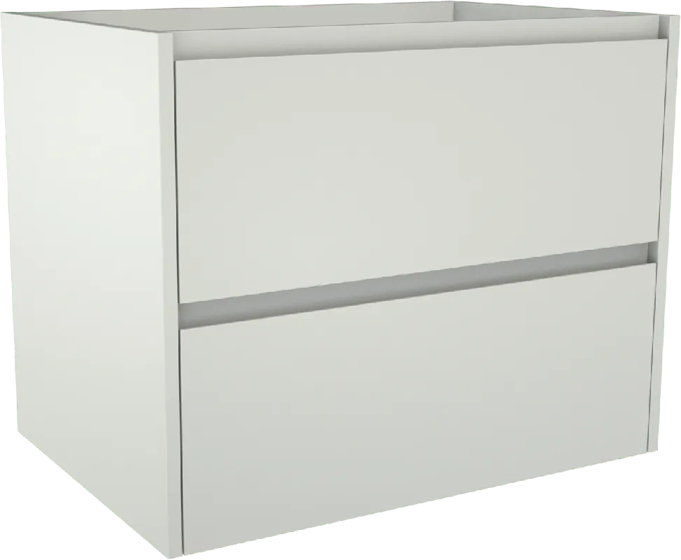 Storke Seda meuble sous-vasque suspendu 75 x 52 cm blanc mat 2 tiroirs