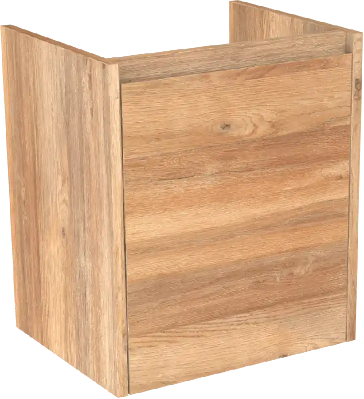 Storke Seda meuble sous-vasque suspendu 45 x 35 cm chêne brut porte