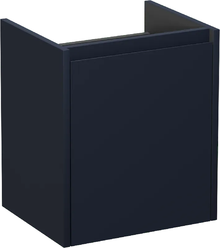 Storke Seda meuble sous-vasque suspendu 45 x 35 cm bleu nuit porte