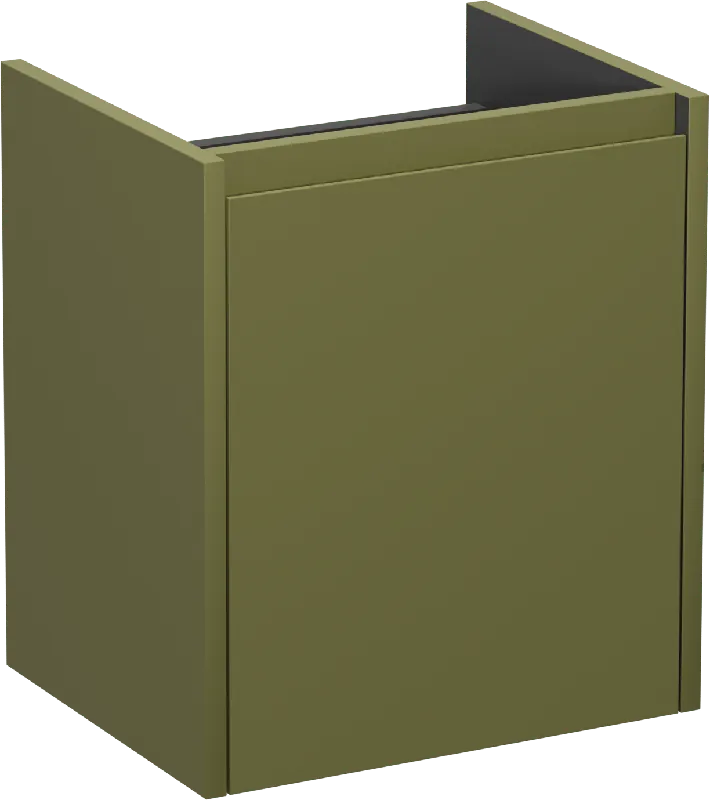 Storke Seda meuble sous-vasque suspendu 45 x 35 cm vert olive porte