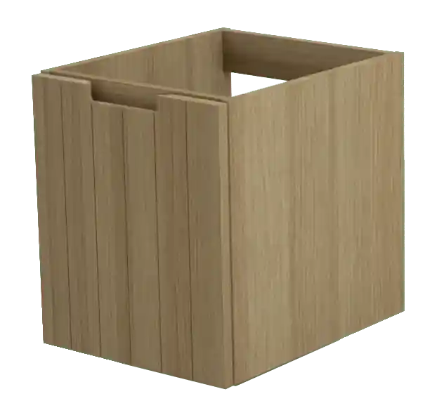 Balmani Adagio meuble sous-vasque suspendu 45 x 55 cm chêne vieilli 1 tiroir