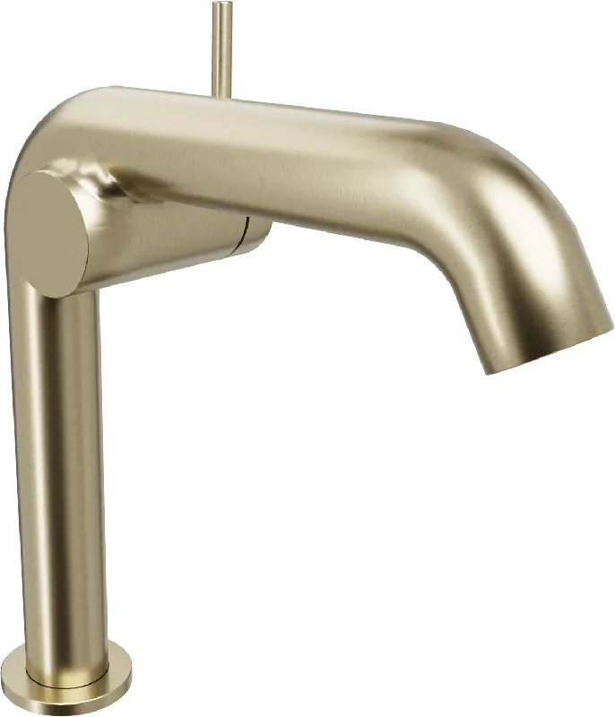 Blaufoss Round M EcoStart robinet de lavabo standard brushed champagne gold