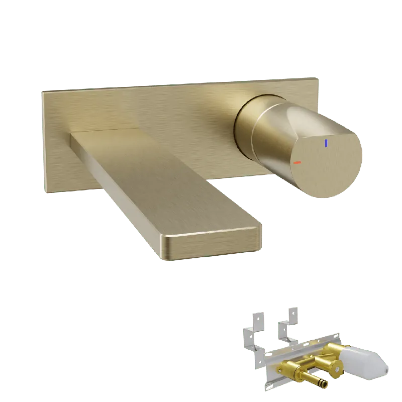 Blaufoss Eris EcoStart robinet de lavabo encastré Noir Mat incl élément intégré