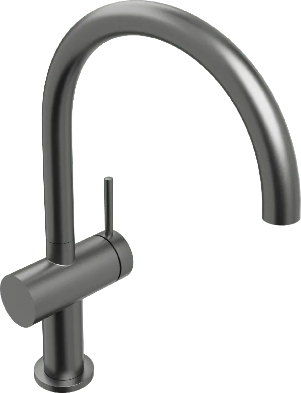 Blaufoss Round 360 EcoStart robinet de lavabo Abaissé Brushed GunMetal