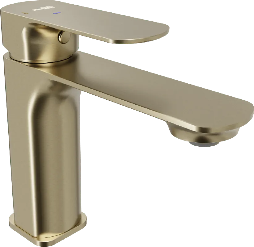 Blaufoss Bodan EcoStart robinet de lavabo standard brushed champagne gold