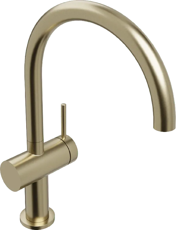 Blaufoss Round 360 EcoStart robinet de lavabo Abaissé Brushed Champagne Gold