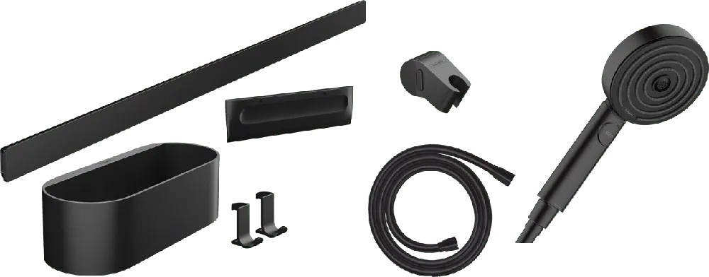 Hansgrohe WallStoris set d‘accessoires de douche noir mat