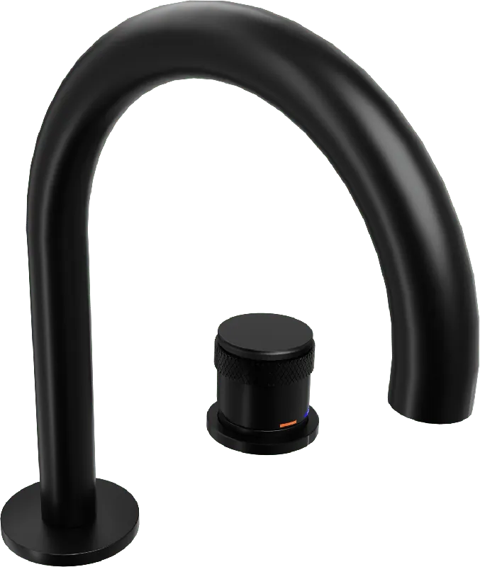Blaufoss Pavilion Curve robinet de lavabo noir mat