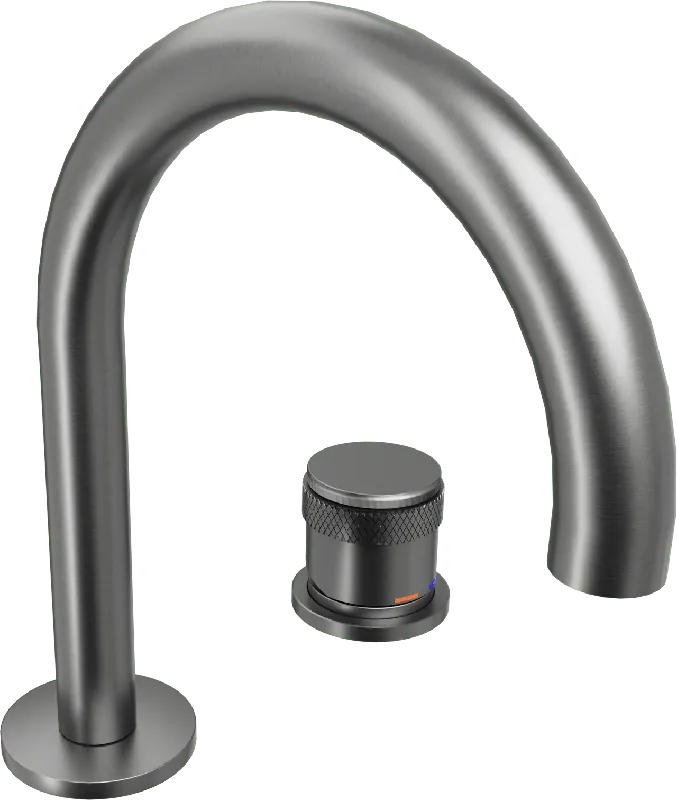Blaufoss Pavilion Curve robinet de lavabo Brushed GunMetal