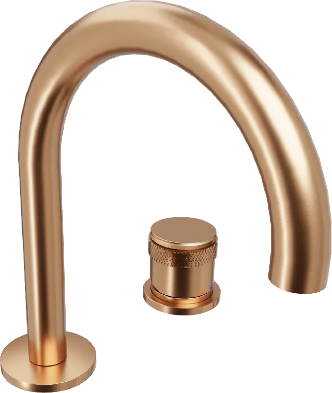 Blaufoss Pavilion Curve robinet de lavabo Brushed Rosegold