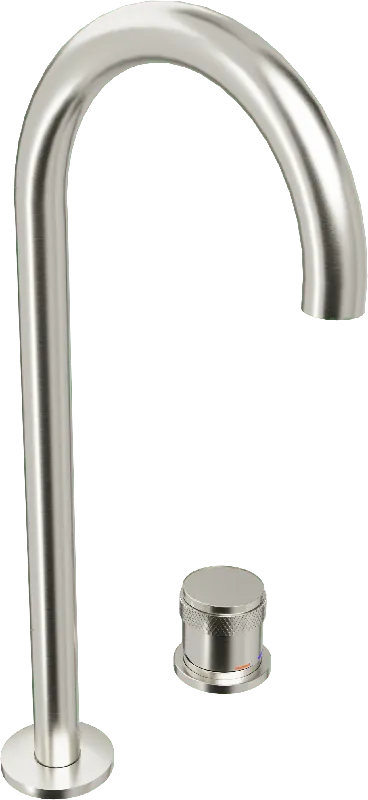 Blaufoss Pavilion Curve robinet de lavabo haut Brushed Coolmetal