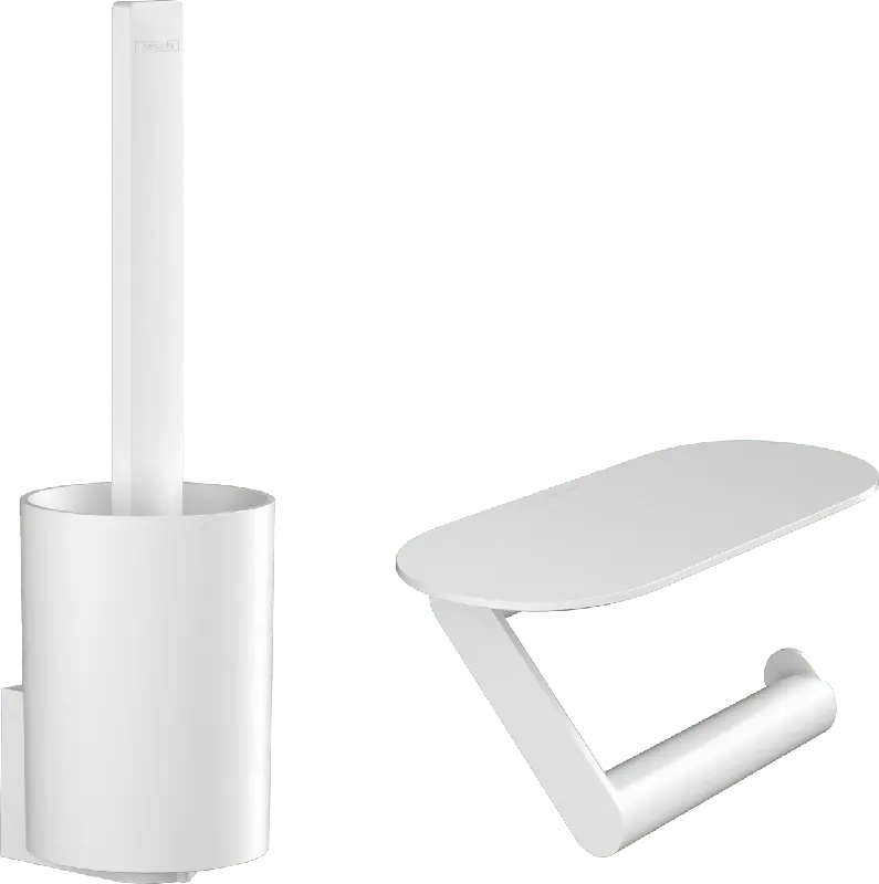 Hansgrohe WallStoris Set d‘accessoires de toilette Blanc Mat
