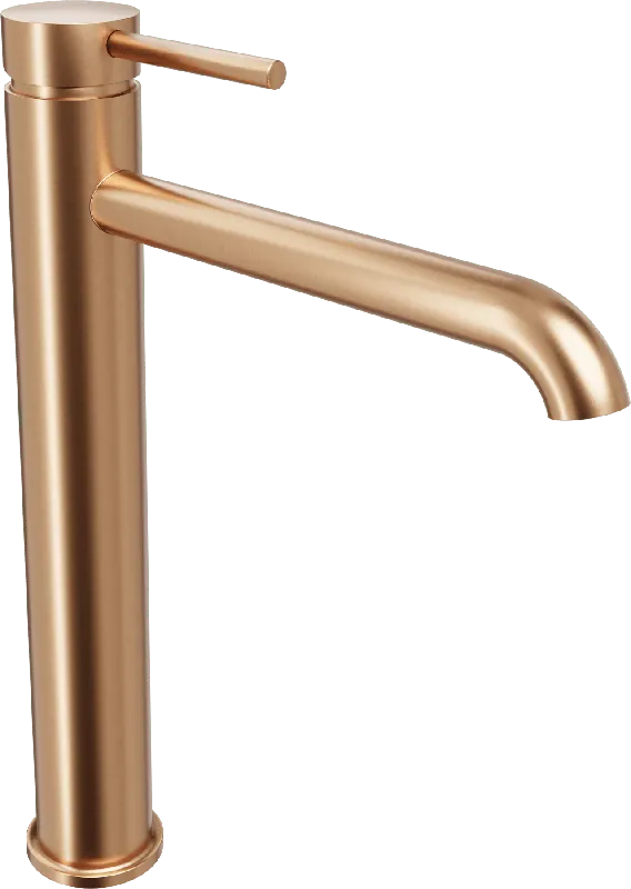 Blaufoss Round robinet de lavabo haut Brushed Rosegold