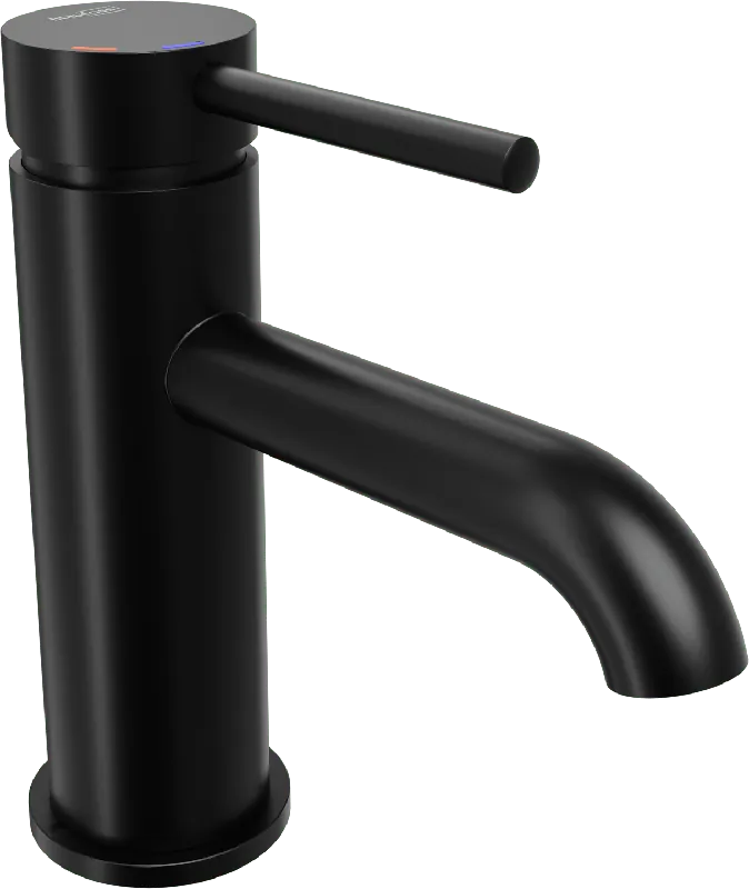 Blaufoss Round EcoStart robinet de lavabo standard noir mat
