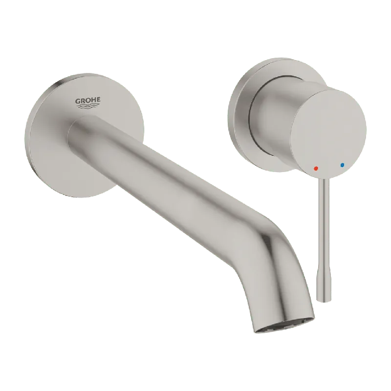 Grohe Essence robinet mural lavabo Supersteel