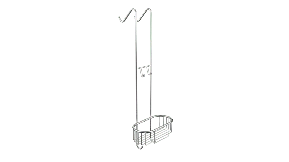 Blaufoss Kiley porte-savon simple pour paroi de douche chrome
