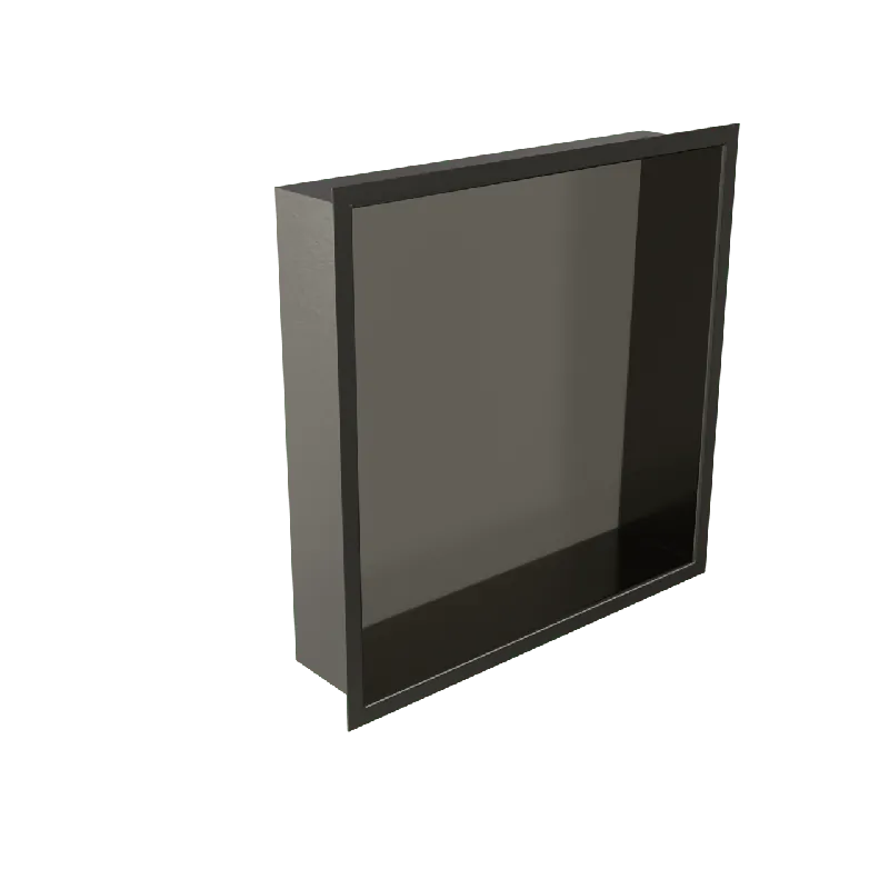 Blaufoss Box Niche encastrée, 30 x 30 cm, Brushed GunMetal