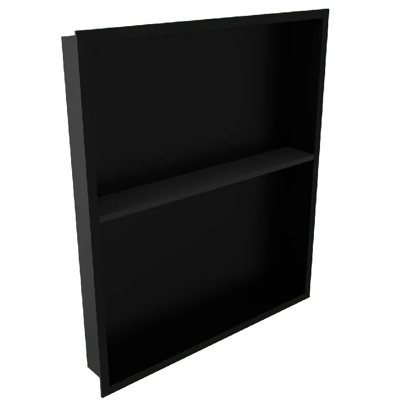 Blaufoss Box Niche encastrée 50,5 x 59 cm noir mat