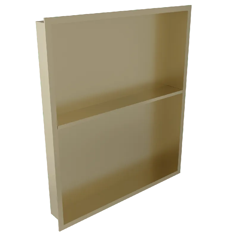 Blaufoss Box Niche encastrée 50,5 x 59 cm Brushed Champagne Gold