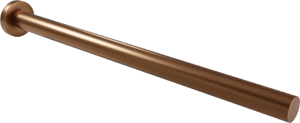 Blaufoss Noma Tube porte-serviette simple Brushed Rosegold 41 cm