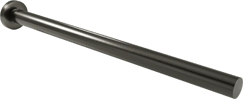 Blaufoss Noma Tube porte-serviette simple Brushed GunMetal 41 cm