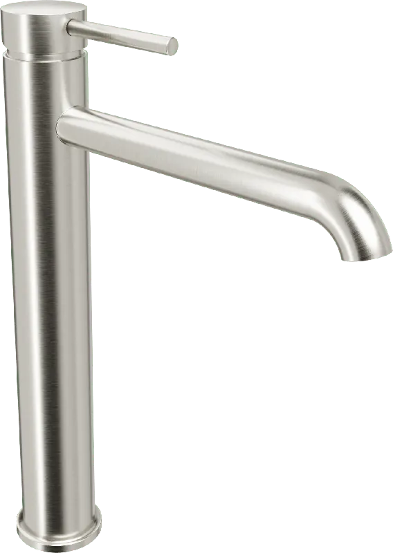 Blaufoss Round robinet de lavabo haut CoolMetal brossé