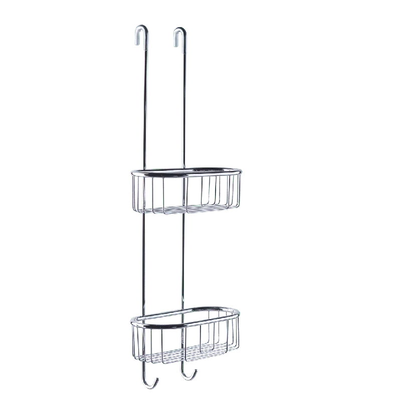 Blaufoss Amy porte-savon double pour paroi de douche chrome