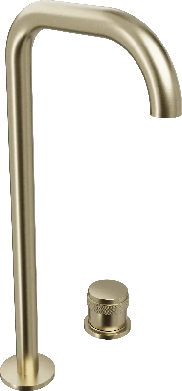 Blaufoss Pavilion Flat robinet de lavabo surélevé Brushed Champagne Gold