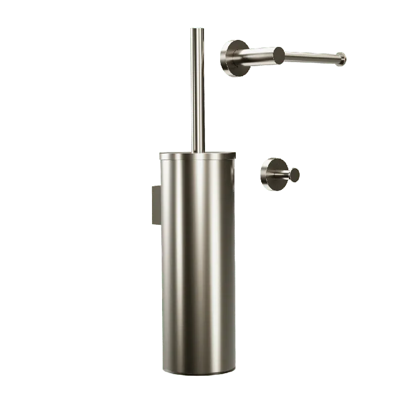 Blaufoss Harmony set d‘accessoires de toilette Brushed Coolmetal