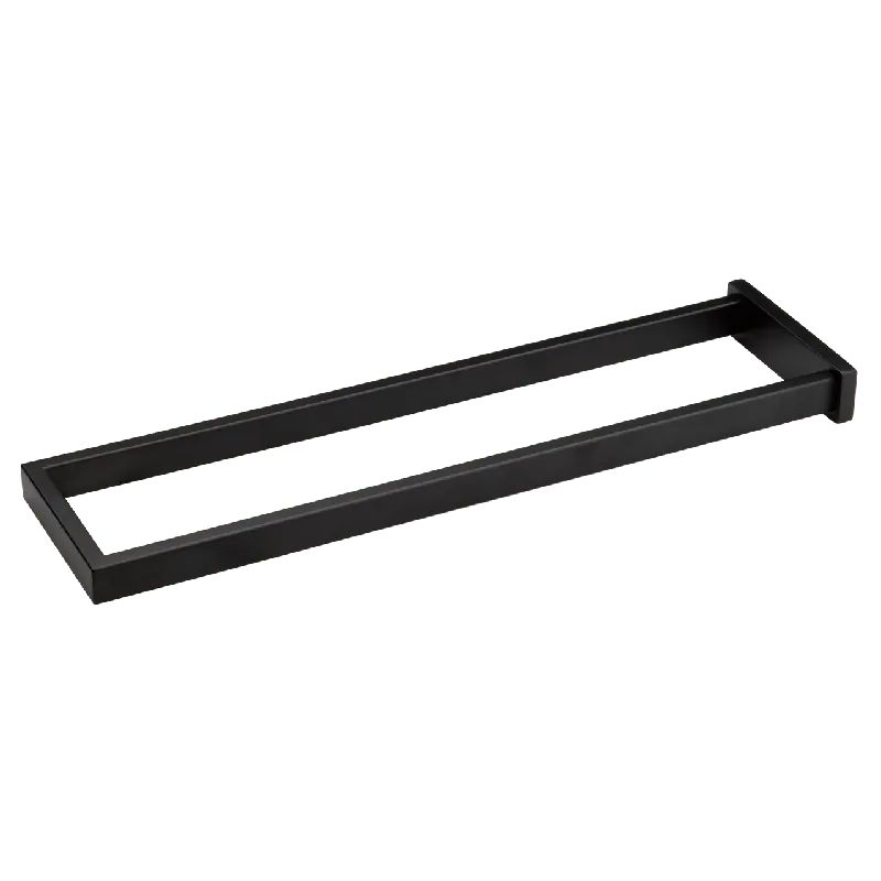Blaufoss Noma porte-serviette double noir mat 41 cm