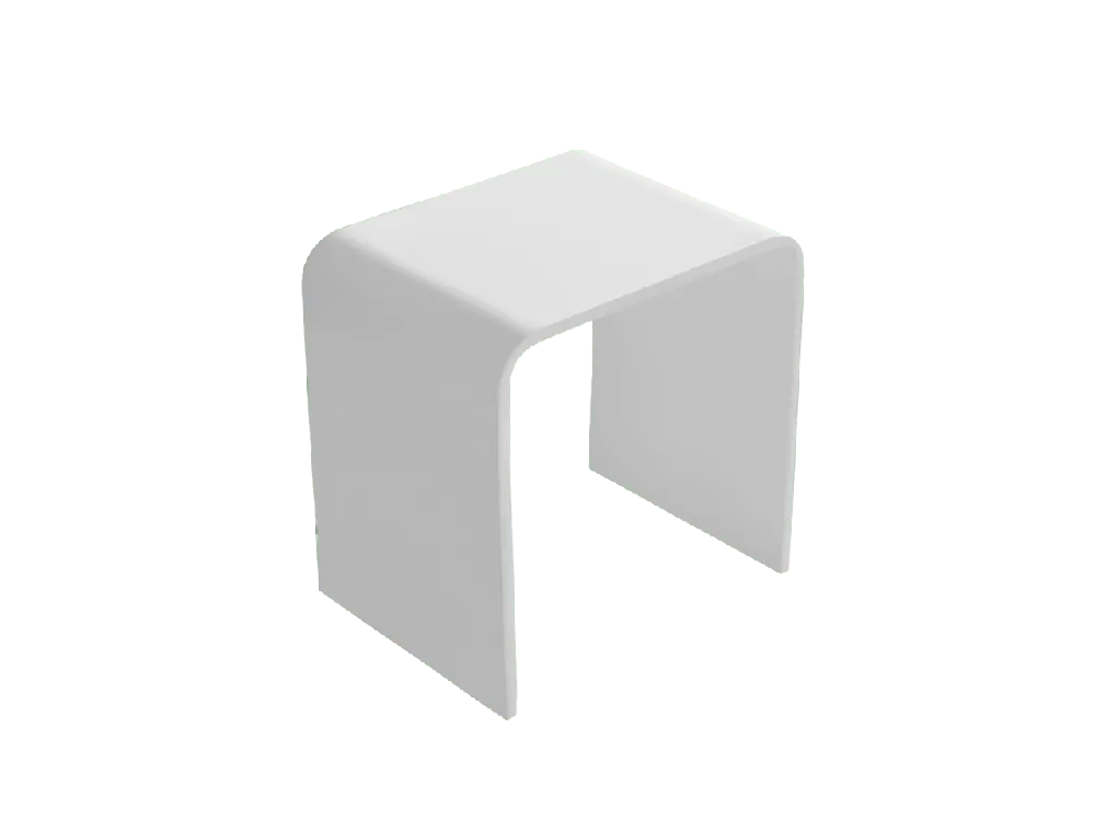 Balmani Posa chaise de douche blanc mat Solid Surface