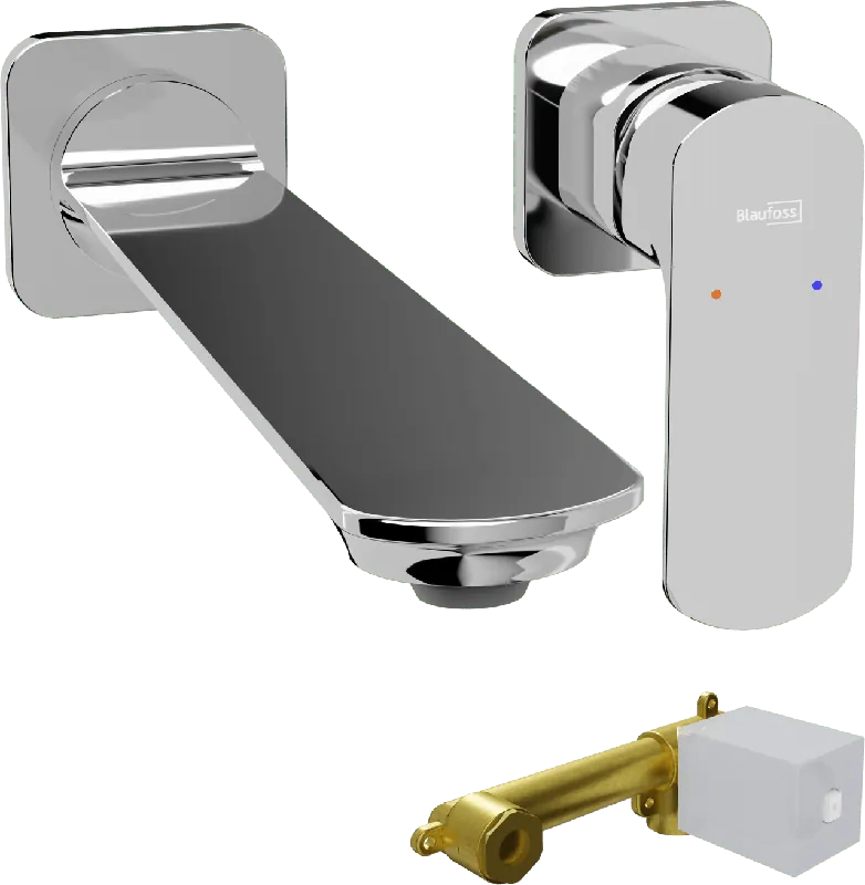 Blaufoss Bodan robinet de lavabo encastré chrome incl élément intégré