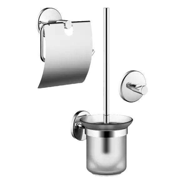Linie Ecco set d‘accessoire de toilette chrome