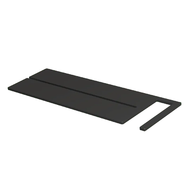 Blaufoss Finn porte-savon pour douche noir mat 44 x 15 cm