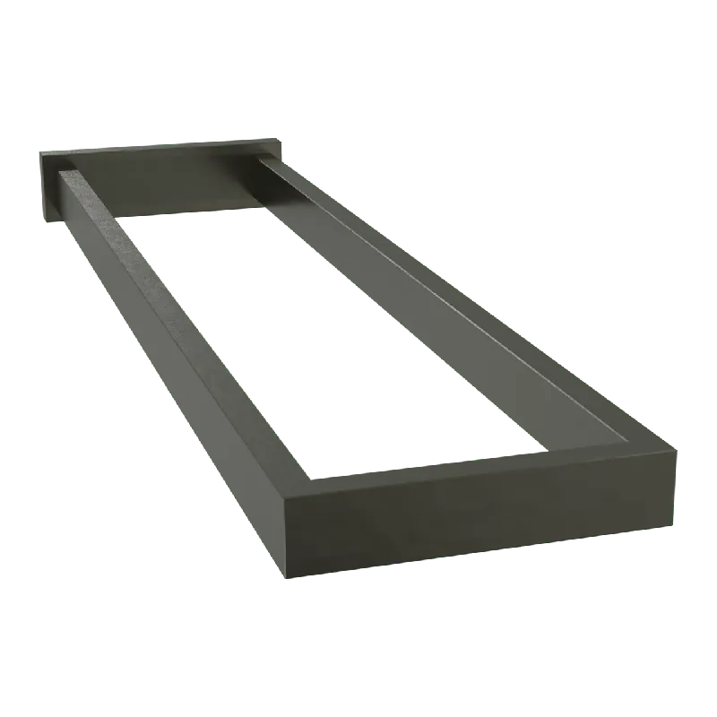 Blaufoss Noma porte-serviette double Brushed GunMetal 41 cm