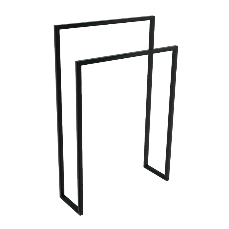Blaufoss Noma porte-serviette grille noir mat