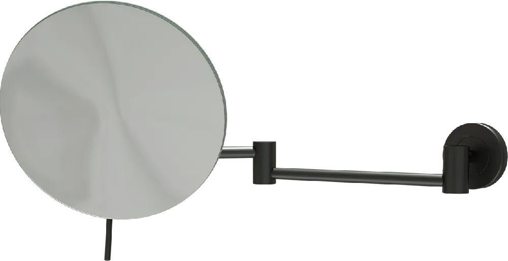 Blaufoss miroir à maquillage rond noir mat suspendu 20 cm