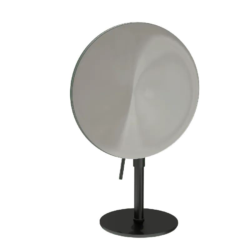 Blaufoss miroir à maquillage rond noir mat sur pied 20 cm