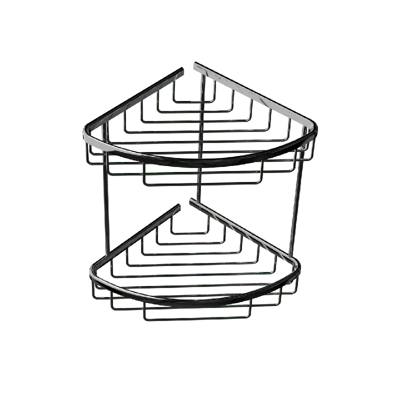 Blaufoss Jenna porte-savon d‘angle double 21 cm chrome
