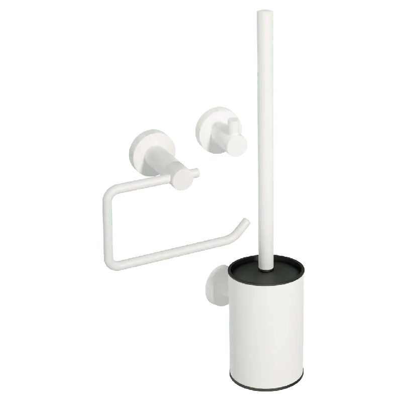Blaufoss Glory set d‘accessoires de toilette blanc mat
