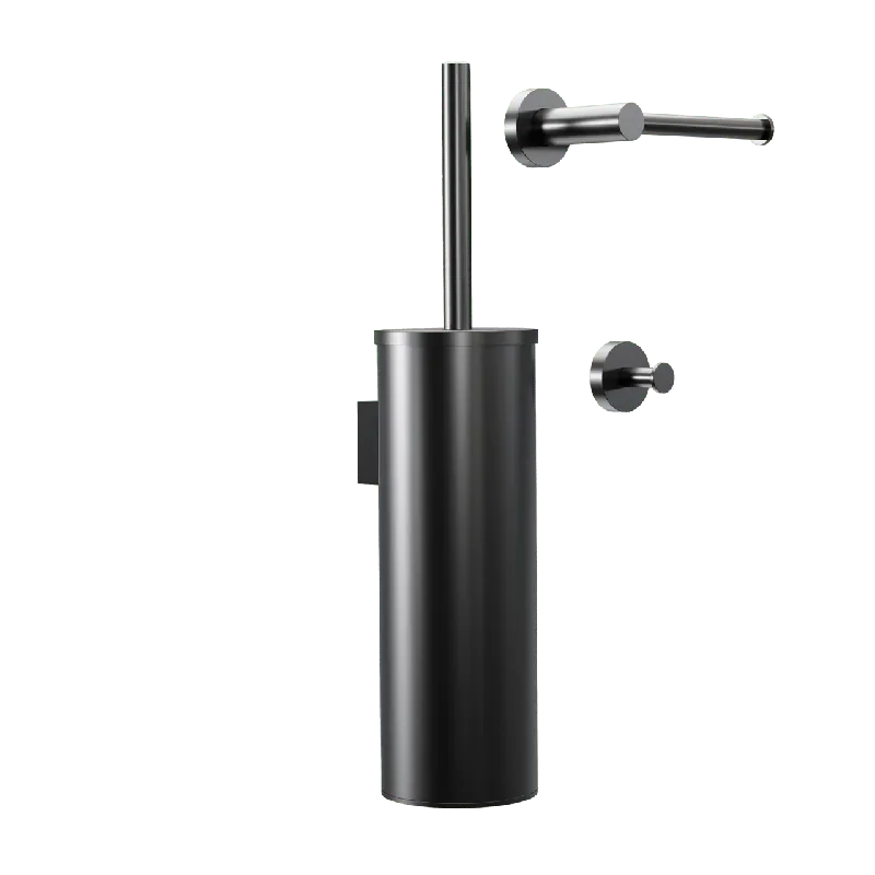 Blaufoss Harmony set d‘accessoires de toilette noir mat