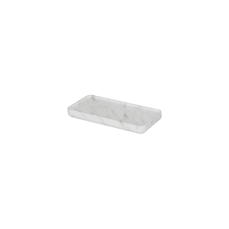 Balmani Tray étagère murale Marbre Carrare 25 x 12 cm